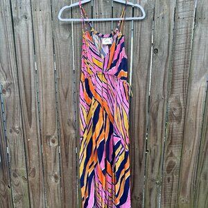 Anthropologie Maeve Finley Jumpsuit sz 2 Wide Leg Cropped Romper